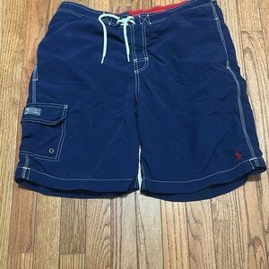 Polo by Ralph Lauren Blue Board Shorts Swimwear Size Medium